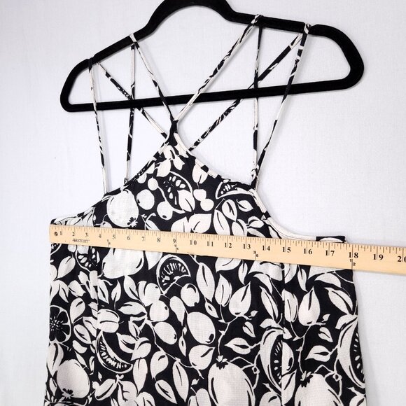 By Anthropologie Sheer Mini Dress Size XS Low Back Strappy Halter Coverup - Picture 9 of 13